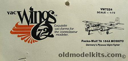 Vac Wings 1/72 Focke-Wulf TA 154A Moskito plastic model kit